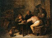 BROUWER, Adriaen Interior of a Smoking Room France oil painting artist